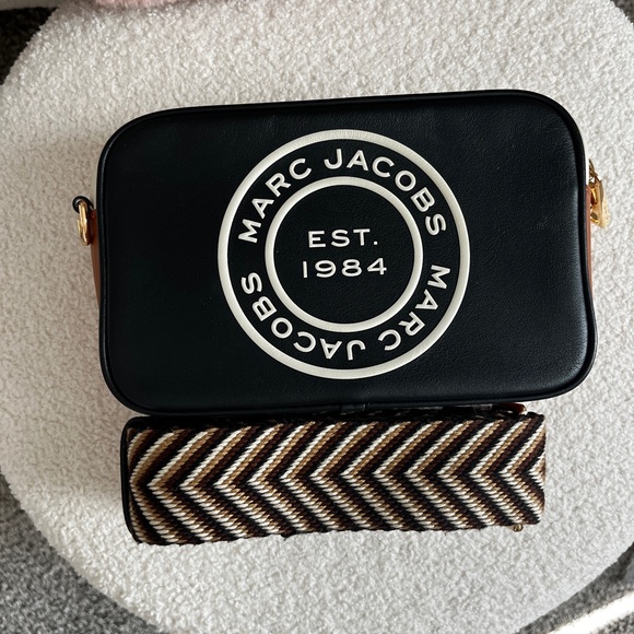 Marc Jacobs Flash Leather Crossbody Bag, Black/Brown Multi - Picture 1 of 10